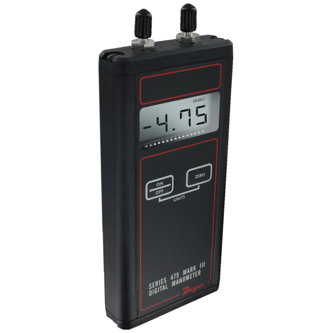 Dwyer Mark III Intrinsically Safe Handheld Digital Manometer, Series 475